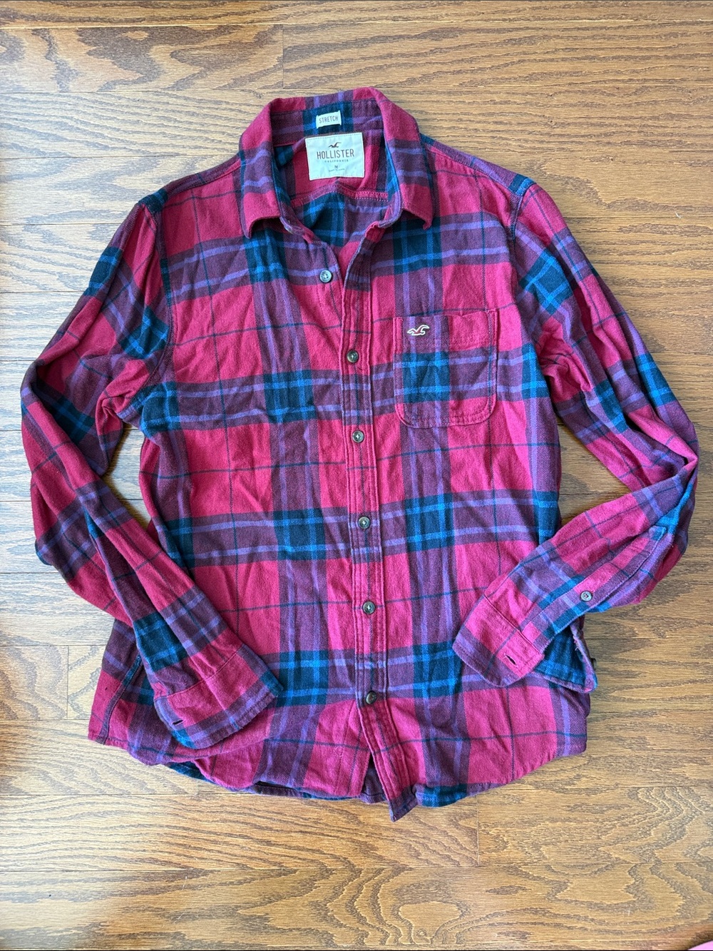 Mens Hollister flannel shirt